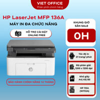 Máy in laser đen trắng HP 136A (4ZB85A)