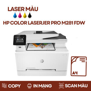 Máy in laser màu đa chức năng HP MFP M281FDW - T6B82A