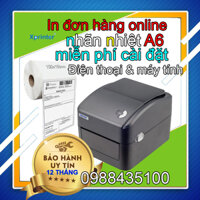 Máy in mã vạch nhiệt Xprinter XP 420B - Kết nối USBLAN - ứng dụng thương mại điện tử, in tem, nhãn siêu thị, tạp hóa - Hàng chính hãng