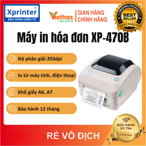 Máy in mã vạch Xprinter XP-470B