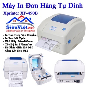 Máy in mã vạch Xprinter XP490B