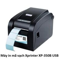 Máy in mã vạch Xprinter XP-350B USB, máy in tem nhãn bardcode                             &nbsp(&nbspIn nhiệt trực tiếp, 203 DPI, khổ in 80mm, đường kính lõi tối thiểu 25mm, đường kính cuộn tối đa 100mm, dùng giấy dang cuộn tròn&nbsp)