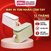 Máy In Nhãn Mini Cầm Tay DELI Q1 - Máy In Nhiệt Không Cần Mực Kết Nối Bluetooth Sử Dụng Dễ Dàng