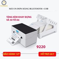 Máy in nhiệt bluetooth 9220 SINEDI in đơn hàng, mã vận đơn, mã vạch, phiếu, mini, qr bằng điện thoại, pc nhanh chóng.