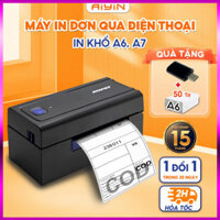 Máy in nhiệt bluetooth AYIN 480BT in đơn sàn TMĐT khổ A6,A7,in hoá đơn, in mã vận đơn,mã vạch