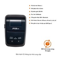 MÁY IN NHIỆT BLUETOOTH iPOS P501A - CHÍNH HÃNG, GIÁ RẺ, FREESHIP