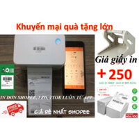 Máy in nhiệt bluetooth khổ giấy A7, IN MÃ VẬN ĐƠN SHOPEE, SÀN TMĐT, ĐƠN VỊ GIAO HÀNG, IN TEM NHÃN