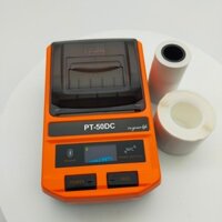 Máy in nhiệt bluetooth Puty PT-50DC không dây cầm tay in bill, biên lai, tem nhãn Tích hợp điện thoại IOS và Androind
