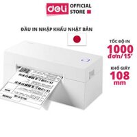 Máy In Nhiệt Deli In Đơn Hàng, Hóa Đơn, Tem Mã Vạch, Logo Tự Dán - Kết Nối USB, Tốc Độ In 1 Đơns - DL-760D - DL-770D - A6