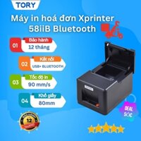 Máy in nhiệt, in bill hàng chính hãng Xprinter XP-58IIB khổ 57mm, nhỏ gọn (kết nối USB + Bluetooth)