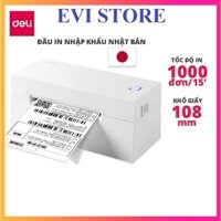 Máy in nhiệt in đơn hàng tem mã vạch vận đơn hóa đơn A6 100x150mm Deli DL770 - Kết nối USB