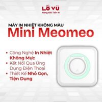 Máy In Nhiệt Không Màu Mini Meomeo Sử Dụng App Điện Thoại Thông Minh Kèm Lõi Giấy Thay Thế