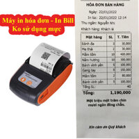 Máy in nhiệt ko dùng mực để in bill in hóa đơn bluetooth PT210 mini cầm tay dùng pin