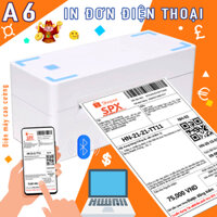 Máy In Nhiệt Label Printer JK402A, Máy In Đơn Hàng Khổ A6,A7 Không Cần Mực In Đơn Hàng Trên Điện Thoại Và Máy Tính