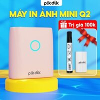 Máy in nhiệt mini cầm tay bluetooth PIKDIK Q2 in ảnh, nhãn dán, thời khoá biểu, ghi chú