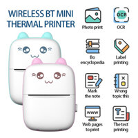 Máy In Nhiệt Mini Cầm tay Bluetooth - Máy in ảnh in tài liệu in Phao in nhãn dán in không cần mực
