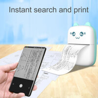 Máy in nhiệt mini Pocket Printer 3D kết nối Bluetooth, máy có gắn sẵn giấy in nhiệt bên trong, không cần mực