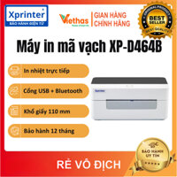 Máy in nhiệt Xprinter XP-D464B cổng USB, WiFi in tem nhãn mã vạch, in đơn sàn TMĐT khổ A6 từ Điện Thoại và Máy Tính