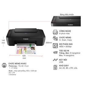 Máy in phun đa năng Canon Pixma E410
