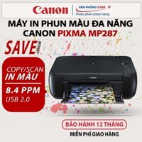 Máy in phun màu Canon PIXMA MP287 đa chức năng. Máy in ảnh A4, máy scan, máy photo. Bảo hành 1 đổi 1