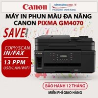 Máy in phun màu Canon PIXMA GM4070 đa chức năng. Máy in ảnh A4, máy Scan, máy photo. Máy in Canon bảo hành 12 tháng.