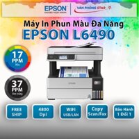 Máy in phun màu Epson Đa chức năng Ecotank L6490. Máy in ảnh A4 không dây, máy scan, máy photo, máy Fax chính hãng epson