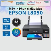 Máy in phun màu Epson L8050 Wifi. Máy in ảnh A4 không dây dùng mực in 6 màu chính hãng epson Bảo hành 12 tháng
