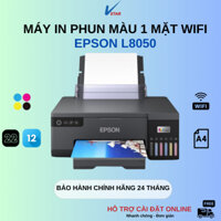 Máy in phun màu Epson L8050 Wifi. Máy in ảnh A4 không dây (kèm mực in 6 màu chính hãng epson)