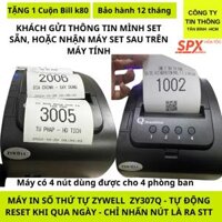 Máy in Số Thứ Tự Tự Động Cho BARBERSHOP Độc Lập 4 Số ZYWELL ZY307Q