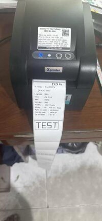 máy in tem mã vạch phần mềm bảo tín Xprinter 350b