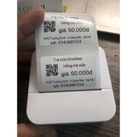 Máy in tem nhãn bluetooth mini cầm tay - in các tem nhãn độ nét cao dễ sử dụng