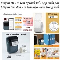 Máy in tem nhãn mini BLUETOOTH bằng ĐT app Niimbot B1 - in ghi chú note - in tem giá sản phẩm trên ĐT hoặc máy tính