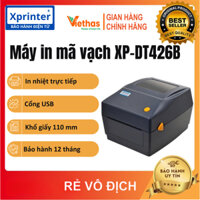 Máy in tem nhiệt mã vạch Xprinter XP-DT426B cổng USB - Chuyên dùng in tem nhãn, in đơn sàn TMĐT Khổ A6 trên Máy Tính