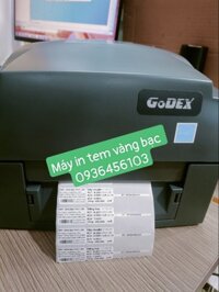 Máy in tem vàng bạc trang sức Godex G500 in khổ 25*15mm
