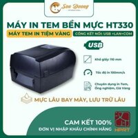 Máy In Tem/Decal/Mã Vạch HPRT Chính Hãng - HT330 (Khổ giấy 110mm/Kết nối USB + LAN + COM)