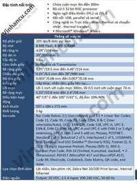 Máy in Zebra GT800 203 dpi giá rẻ nhất 2019!