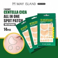 [MAY ISLAND] 7 Bí Mật Miếng Dán Mụn Toàn Diện Centella CICA 14 Miếng | chống thấm nước Oliveyoung VT COSMETICS cosrx Careplus