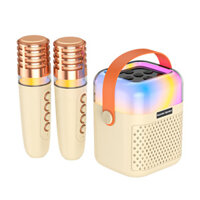 Máy Karaoke Với 2 Micro Không Dây BT Micro Và Loa KTV Bộ Hiệu Ứng Ánh Sáng RGB Âm Thanh Xung Quanh 3D Sạc Mic Cầm Tay Hệ Thống Karaoke Di Động Cho Gia Đình Pa