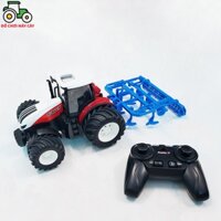 Máy kéo 210 HP_Bánh rộng + Dàn cày_Điều khiển từ xa (RC), xe máy cày đồ chơi, xe nông trại, MK16BRDC