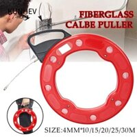 Máy kéo cuộn băng cá KUNHEV, Nylon 10 / 15 / 20 / 25 / 30M 4MM Conduit Ducting Threader, Công cụ dây kéo sợi thủy tinh bền bỉ Máy kéo cáp có thể tháo rời