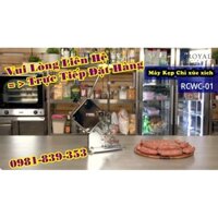 Máy kẹp ghim đầu xúc xích , lạp xưởng đa năng tại hạ long