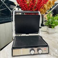 Máy kẹp nướng bánh mì, Máy ép bánh mỳ YILI Y208 có hẹn giờ và điều chỉnh nhiệt độ, công suất 2000W. Bảo Hành 12 Tháng