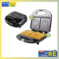 Máy kẹp nướng bánh mì RAF 850W hình ngộ nghĩnh, chín đều 2 mặt khuôn