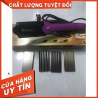 MÁY KẸP TÓC ĐA NĂNG KEP DUỖI BẤM XÙ GẪY TÓC 4IN1, MÀY BẤM XÙ THAY BẢN DỄ DÀNG VỚI 3 BẢN DẬP XÙ VÀ 1  KẸP THA