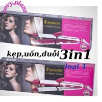 Máy kẹp uốn ,duỗi tóc chuyên nghiệp,kẹp phồng uốn xoăn đa năng 3in1