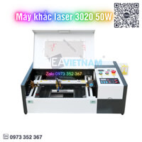 Máy khắc laser 3020 50W / Máy khắc laser 3020 / Máy cắt laser 2030, Máy khắc laser 50W, Máy khắc laser gỗ, Lá cây, mica