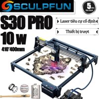 Máy khắc laser mini 410*400mm,máy khắc laser kim loại SCULPFUN S30 Pro 10W Lấy nét laser siêu mịn