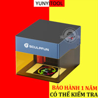 Máy khắc laser mini SCULPFUN iCube,khắc da, bảng gỗ, acrylic,máy cắt laser mini,Điều khiển qua APP/máy tính