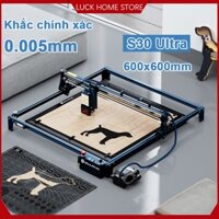 Máy khắc laser sculpfun s30 ultra,máy khắc laser mini 600x600mm,lấy nét laser siêu mịn 0.005mm,có thể khắc nhựa, gỗ