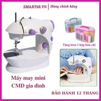 Máy khâu để bàn, Máy may mini gia đình siêu tiện lợi CMD tặng kèm hộp kim chỉ